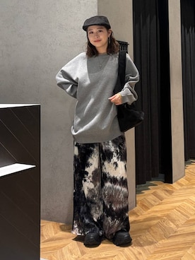 「アイテム（ハンチング/ベレー帽）」を使った、yumeha0127さん（レディース・159cm）の秋コーディネート