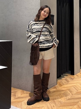 「アイテム（ネックレス）」を使った、yumeha0127さん（レディース・159cm・10代）の秋コーディネート