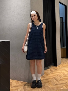 「アイテム（タンクトップ、ベージュ系）」を使った、yumeha0127さん（レディース・159cm）の秋コーディネート