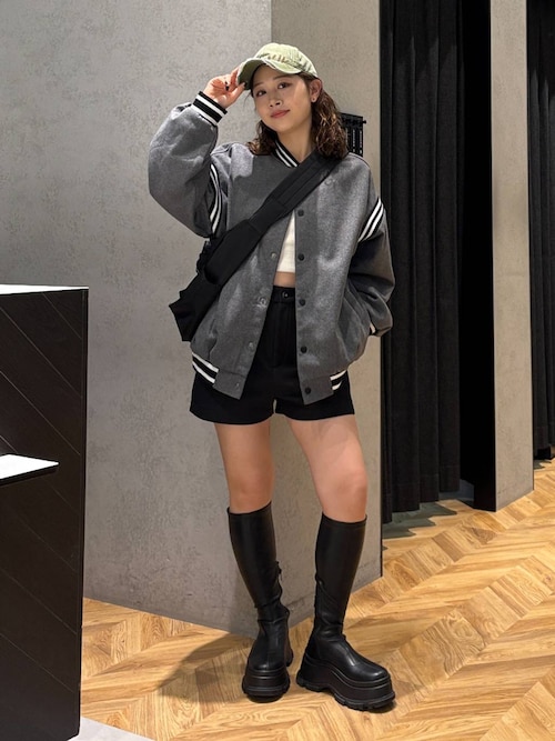 JEANASIS【Les Fleurs】 ジーナシス ラインスタジャン 中綿 Les Fleurs】ラインスタジャン【選べる着丈】 | [公式