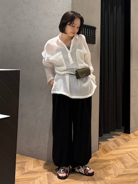 「アイテム（ポーチ）」を使った、yumeha0127さん（レディース・159cm）の春コーディネート