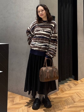 「アイテム（ボストンバッグ）」を使った、yumeha0127さん（レディース・159cm・10代）の秋コーディネート