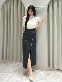 アシメZIPナロースカート｜マーキュリーデュオ（MERCURYDUO）公式通販
