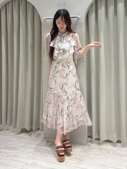 MERCURYDUO（マーキュリーデュオ） ワンピース 花柄アメスリラッフル