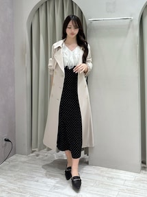 2WAYラッフルブラウスドッキングワンピース｜マーキュリーデュオ