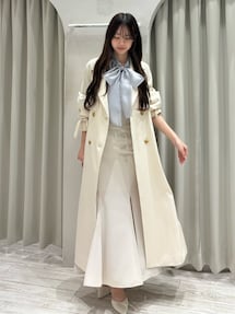 バックチュールトレンチコート｜マーキュリーデュオ（MERCURYDUO）公式