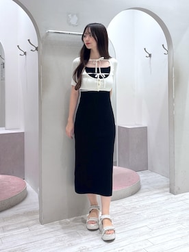 Tomomiさん(レディース・165cm)の夏コーディネート