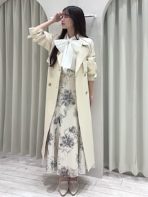 オーガンジービッグボウタイブラウス｜マーキュリーデュオ（MERCURYDUO