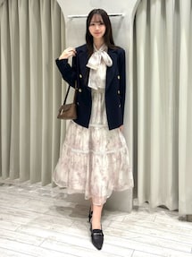 トワルドジュイボウタイウエストリブワンピース｜マーキュリーデュオ