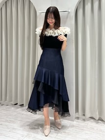 異素材使いティアードスカート｜マーキュリーデュオ（MERCURYDUO）公式