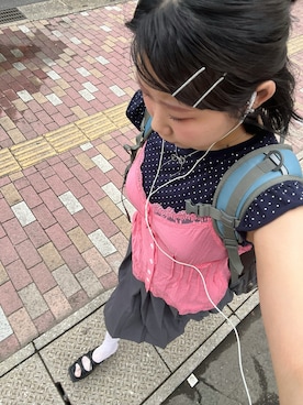 「アイテム（バックパック/リュック）」を使った、ヒ🌠さん（レディース・165cm・10代）の夏コーディネート