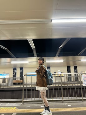 「アイテム（バックパック/リュック）」を使った、ヒ🌠さん（レディース・165cm・20代）の冬コーディネート