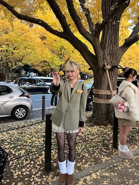 「アイテム（タイツ/ストッキング）」を使った、mami21oさん（レディース・163cm）の秋コーディネート