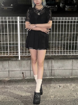 「アイテム（ソックス/靴下）」を使った、mami21oさん（レディース・162cm）の夏コーディネート