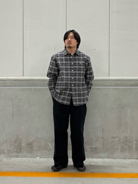 「ITEMS URBANRESEARCH（アイテムズ アーバンリサーチ）のアイテム（シャツ/ブラウス）」を使った、RYUICHIROさん（メンズ・168cm）の秋コーディネート