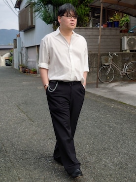 「NANO universe（ナノユニバース）のアイテム」を使った、doramukanさん（メンズ・168cm）の秋コーディネート