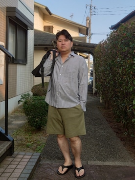 「OOFOS（ウーフォス）のアイテム」を使った、doramukanさん（メンズ・168cm）の夏コーディネート