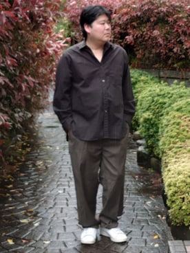 「green label relaxing（グリーンレーベルリラクシング）のアイテム（パンツ）」を使った、doramukanさん（メンズ・168cm）の春コーディネート