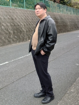 「アイテム（ジャケット/アウター）」を使った、doramukanさん（メンズ・168cm）の冬コーディネート