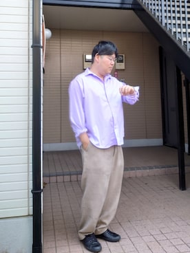 「Steven Alan（スティーブンアラン）のアイテム（パンツ）」を使った、doramukanさん（メンズ・168cm）の春コーディネート