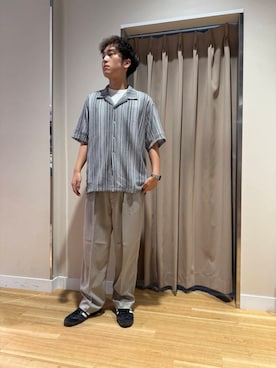 「機能性素材」｜W A T A R Uさん（メンズ・181cm）の夏コーディネート