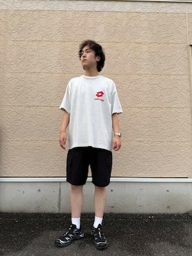 「lotto」｜W A T A R Uさん（メンズ・181cm）の夏コーディネート