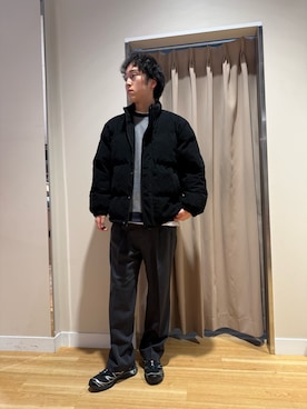 「アイテム（ダウンジャケット/コート）」を使った、Wataruさん（メンズ・181cm）の秋コーディネート