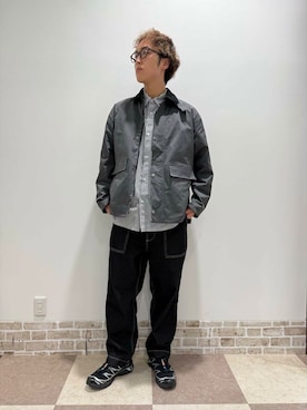「アイテム（ミリタリージャケット）」を使った、Wataruさん（メンズ・181cm）の秋コーディネート