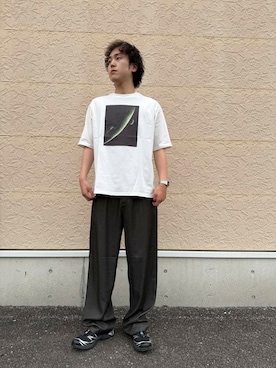 「アイテム（Tシャツ/カットソー、その他）」を使った、Wataruさん（メンズ・181cm）の春コーディネート