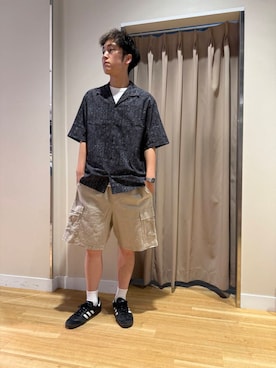 「機能性素材」｜W A T A R Uさん（メンズ・181cm）の夏コーディネート
