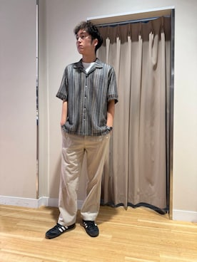 「機能性素材」｜W A T A R Uさん（メンズ・181cm）の夏コーディネート