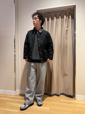 「アイテム（スウェットパンツ）」を使った、Wataruさん（メンズ・181cm）の秋コーディネート