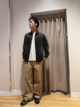 「秋のシャツ着こなし術」｜Wataruさん（メンズ・181cm）の秋コーディネート