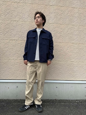 「春のジャケットスタイル」｜W A T A R Uさん（メンズ・181cm）の春コーディネート