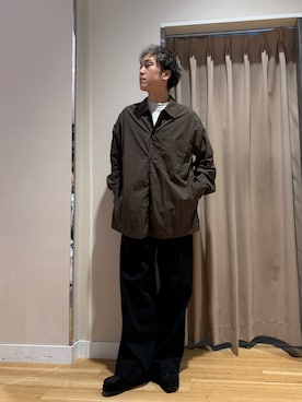 「FORK&SPOON（フォークアンドスプーン）のアイテム（シャツ/ブラウス）」を使った、Wataruさん（メンズ・180cm）の秋コーディネート