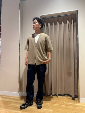 「アイテム（カーディガン/ボレロ）」を使った、Wataruさん（メンズ・181cm・20代）の夏コーディネート