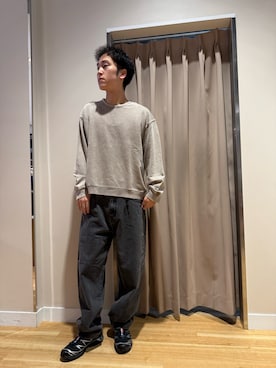 「アイテム（スウェット）」を使った、Wataruさん（メンズ・181cm・20代）の秋コーディネート