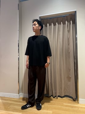「アイテム（スラックス）」を使った、Wataruさん（メンズ・181cm・20代）の夏コーディネート