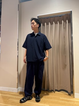 「アイテム（ポロシャツ）」を使った、Wataruさん（メンズ・181cm）の夏コーディネート