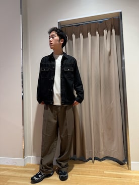 「アイテム（デニムジャケット）」を使った、Wataruさん（メンズ・181cm）の秋コーディネート