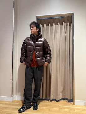 「アイテム（ダウンジャケット/コート）」を使った、Wataruさん（メンズ・181cm）の冬コーディネート