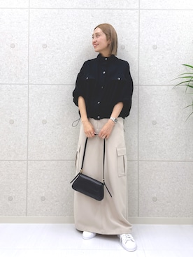 「30代ファッション」｜「アイテム（ジャケット/アウター）」を使った、【公式】ファニーカンパニーさん（レディース・161cm）の春コーディネート
