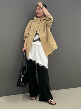 「Aletta vita（アレッタビータ）のアイテム（スカート、ホワイト系）」を使った、【公式】ファニーカンパニーさん（レディース・158cm）の春コーディネート