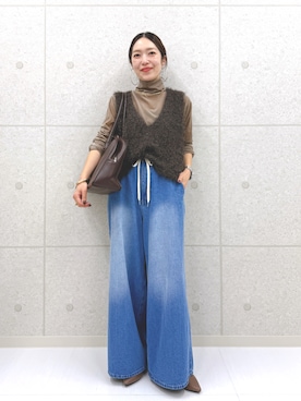 【公式】ファニーカンパニーさん（骨格ナチュラル・レディース・157cm）の秋コーディネート