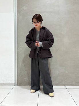 「アイテム（ダウンジャケット/コート）」を使った、maoさん（レディース・158cm）の秋コーディネート