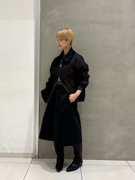 「アイテム（その他アウター）」を使った、maoさん（レディース・158cm）の秋コーディネート