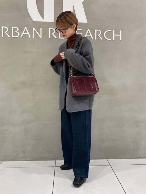 美品URBAN RESEARCH ブラックレザー　Mサイズ セール】フリンジレザーバッグ（ハンドバッグ）｜URBAN RESEARCH