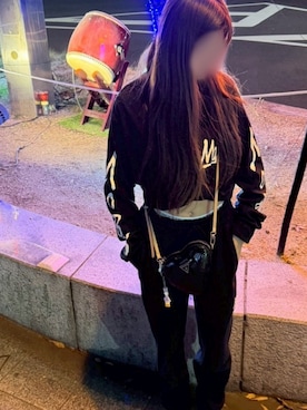 「アイテム（スウェットパンツ）」を使った、きゃのんさん（レディース・154cm）の秋コーディネート