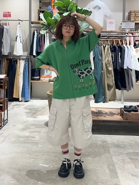 「WIGGLE WIGGLE（ウィグルウィグル）のアイテム」を使った、まおぴさん（レディース・164cm）の夏コーディネート