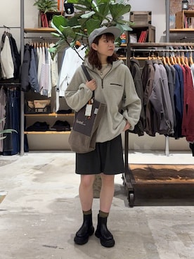 「niko and ...」｜「アイテム（キャップ）」を使った、まおぴさん（レディース・164cm）の秋コーディネート